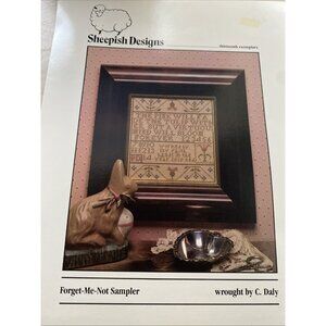 Sheepish Designs "Forget-Me-Not" Cross Stitch Pattern Thirteenth Exemplary